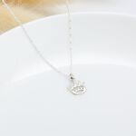 【Angel & Me】Queen King Crown s925 sterling silver necklace Birthday gift, , large