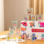 【上手家居】十二生肖燒酒杯禮盒-12入(小酒杯/小玻璃杯/韓國燒酒杯), , large