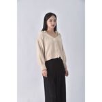 (L) 【房業涵私服】titty co露肩白色外套二手衣, , large