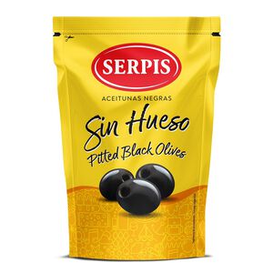 SERPIS pitted black olive(bags)