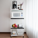 【愛樂美】AI自動斷電2拉板2大抽米桶4層電器置物架12402, , large