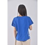 (M) meideo米奇造型藍色短袖上衣二手衣, , large