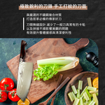 【金永利鋼刀】NK1-2a龍紋大馬士革鋼 蔬果料理尖切刀18cm (送鋅合金刨刀), , large