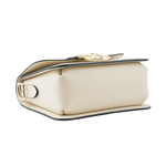 LONGCHAMP S號 BOX-TROT 滑面小牛皮翻蓋斜背包/白紙色, , large