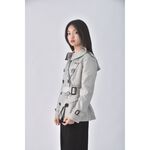 (S) burberry風衣灰色外套二手衣, , large