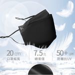 【K's凱恩絲】韓版超包覆防曬抗UV『專利蠶絲口罩』-成人專用款 (可調節耳繩設計), , large