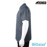 KINGO-大尺碼-男款 排汗POLO衫-藍綠-413203, , large