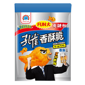 孔雀香酥脆FUN大夾鏈包-香魚295g