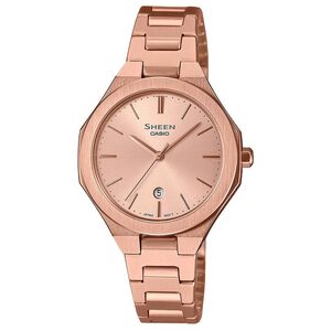 CASIO 卡西歐 SHEEN 現代極簡八角女錶 SHE-4563PG-4A