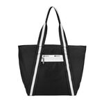 |快速出貨|Lesportsac Small E/W Everyday Tote 小型日常手提袋/ 滾邊夜幕黑, , large