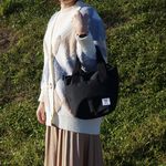 【YUNJOIN】TWILL-手提側背兩用包-酒紅色 水餃包 便當零食袋 輕量 開學季 禮物 波士頓包, , large