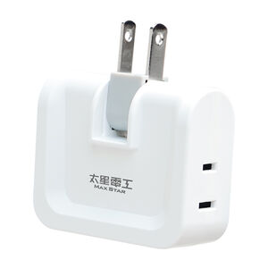 太星電工白金剛安全轉向三面插2P