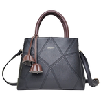 【lapagayo】 氣質拼接皮革設計手提包-PI-06394A-1-09黑色, , large