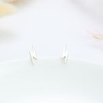 【Angel & Me】力量 閃電 lightning 一對 s925 純銀 耳環 耳夾 情人節 禮物, , large