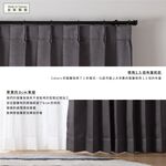 Ready-Made Curtains – Set of 2 Panels – "Phoenix Feather Flight" Design – Width 100cm, Height 165/210/240cm – Made in Taiwan – Pressed Flower Pattern – Dark Gray – Machine Washable ※免運※, , large