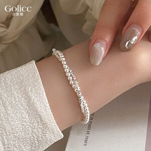 【Gulicc 】古莉可 手鍊 輕奢款雙層珍珠碎銀子手鍊
