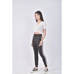 (S) adidas高腰運動質感黑色長褲二手衣, , large
