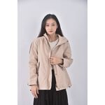 (M) earth music ecology質感棉質風衣杏色外套二手衣, , large