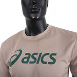 Asics 男女 短袖 T恤 運動 透氣 吸濕 快乾 抗UV 台灣製 延續 卡其 [2033B666-201], , large