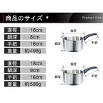 PERFECT 理想牌 極緻316不鏽鋼雪平鍋湯鍋可當刻度量杯 無蓋22cm-Leidea樂德兒, , large