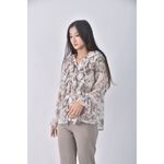 (S) barbara韓牌荷葉邊白色長袖上衣二手衣, , large