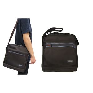 ~雪黛屋~YESON 斜背包大小容量可A4紙主袋+外袋共四層高單數彈道防水尼龍布台灣製造YKK拉鍊釦具工具袋外出Y775