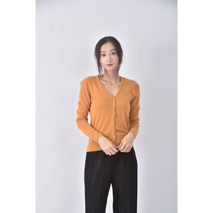 (XS（含）以下) lativ排扣黃色外套二手衣