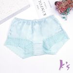 【K's凱恩絲】MIT透氣親膚四角平口專利蠶絲內褲-藍色, , large