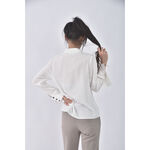 (M) kinloch anderson質感格紋白色長袖上衣二手衣, , large