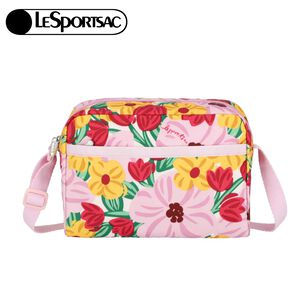 |快速出貨|Lesportsac Daniella Crossbody 拉鍊斜背包 側背包 送禮推薦-粉紅花漾