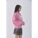 (F) soir質感棉質純棉粉色長袖上衣二手衣, , large