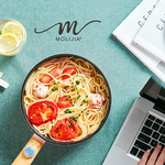 【MOLIJIA 魔力家】1.6L-M18多功能美食料理不沾電火快煮烹飪鍋-黑木紋, , large