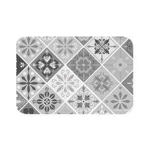 【Monster】 Soft Diatomaceous Earth Absorbent Mat – Floral Seal Series (60x40cm) – Diamond Porcelain