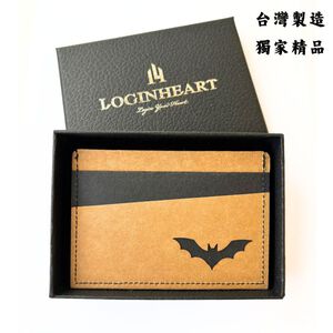 [LOGINHEART]蝠氣來_巧克棕黑 全防護屏蔽感應卡夾  5卡層皆受屏蔽 防盜刷 防消磁 台灣製造獨家精品