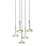 【H&R安室家】 五燈雨滴LED吊燈 ZA0112, , large