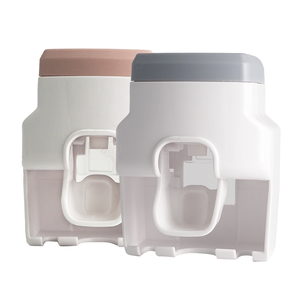 無痕擠牙膏器-牙刷掛架-2入