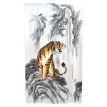 日本製【コスモ】長門簾《虎虎生風》, , large