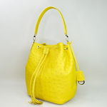 【M2ND】Ostrich bucket bag-Yellow, , large