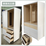 【唯熙傢俱】羅伊原木雙色4.5尺滑門衣櫃, , large