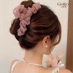 【Gulicc】古莉可 髮夾 法式慵懶浪漫網紗髮夾, , large