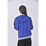 (S) 棉質連帽藍色外套二手衣, , large