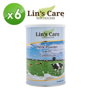 【千歲本舖】紐西蘭Lin’s Care 高優質牛初乳奶粉 6入組（箱購）
