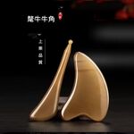 【Smart bearing 智慧魔力】天然犛牛角全身適用刮痧兩件組(刮痧板/撥筋棒/送收納袋), , large