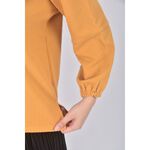 (M) tokyo fashion質感蝴蝶結黃色長袖上衣二手衣, , large