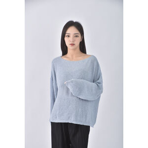 (2XL) levely and thisway韓牌質感藍色長袖上衣二手衣