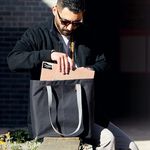 Bellroy 輕量托特包 側背包 購物袋 可摺疊收納-芥末黃, , large