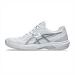 Asics Court Hunter Ff 女 羽球鞋 支撐 抗扭 瞬移 白 銀 [1072A112-102], , large