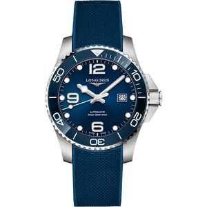 LONGINES 浪琴 深海征服者浪鬼陶瓷潛水機械錶-藍/43mm L37824969