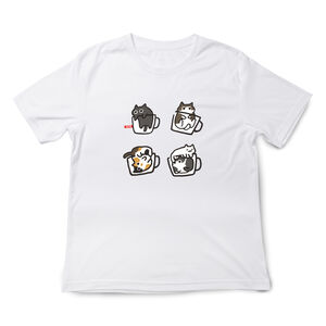 JZ TEE Cat Mug Graphic Tee