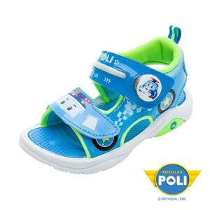 POLI電燈涼鞋-藍15cm
